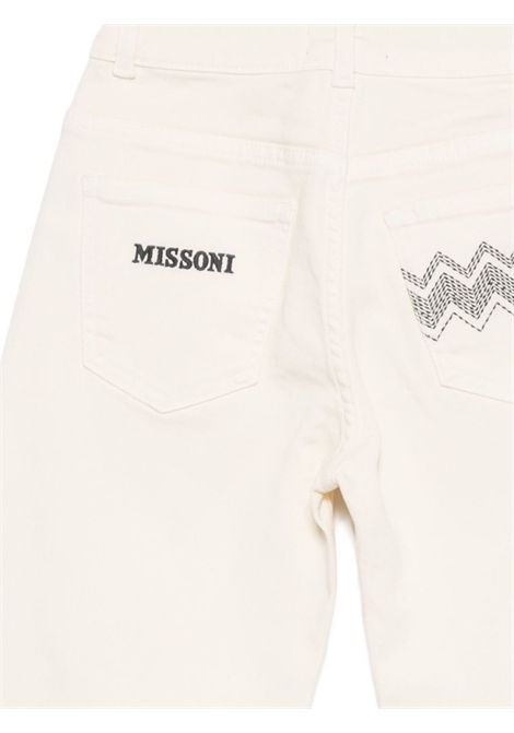 Jeans con ricamo a zigzag MISSONI KIDS | MX6P70 D0039102